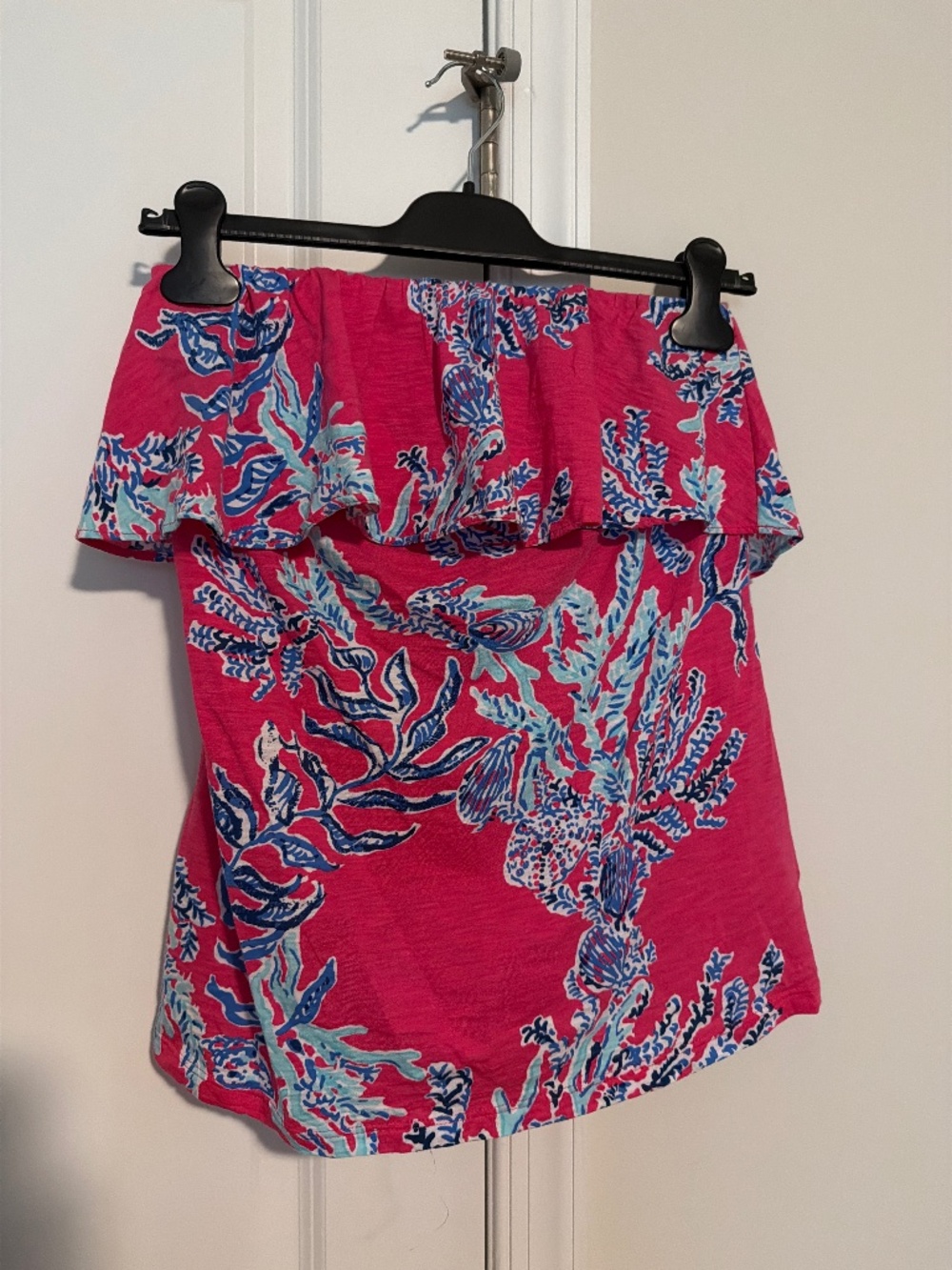 Lilly P Wiley ruffle tube top